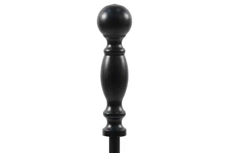 Bolton Mini Tool Set – 24" Cast & Wrought Iron Fireplace Tools Handle in Black