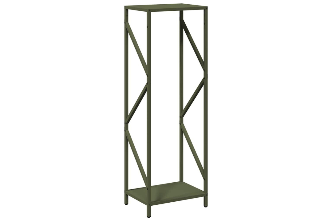 Firewood Rack 34 x 25 x 100 cm in Olive Green