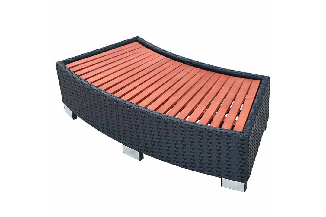Spa Step Poly Rattan in Black