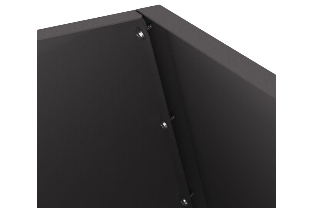 Functional Rectangular Black Fire Pit 50 x 50 x 100 cm