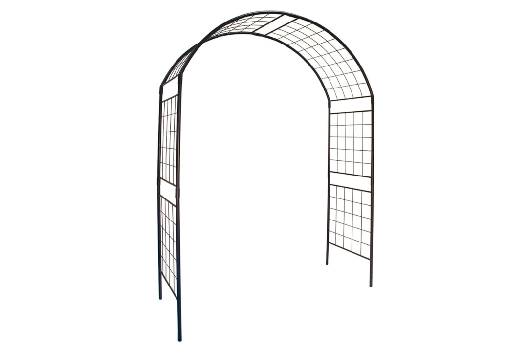 Monet II Arbor Built From Wrought Iron and Finished in a Graphite Powder Coat
