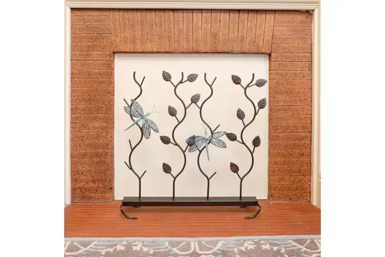 Dragonflies Fireplace Summer Screen