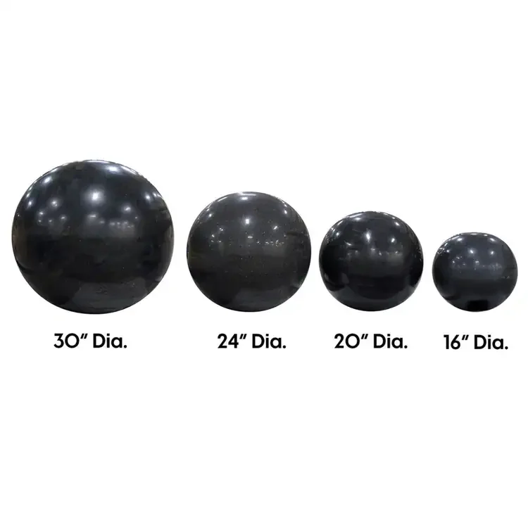 30" Onyx Sphere Fountain Sizes Comparison