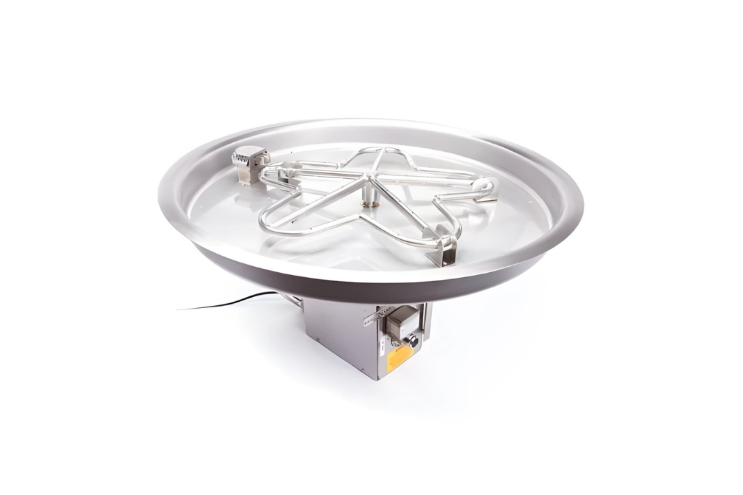 HPC Round Bowl Fire Pit Insert Electronic Ignition