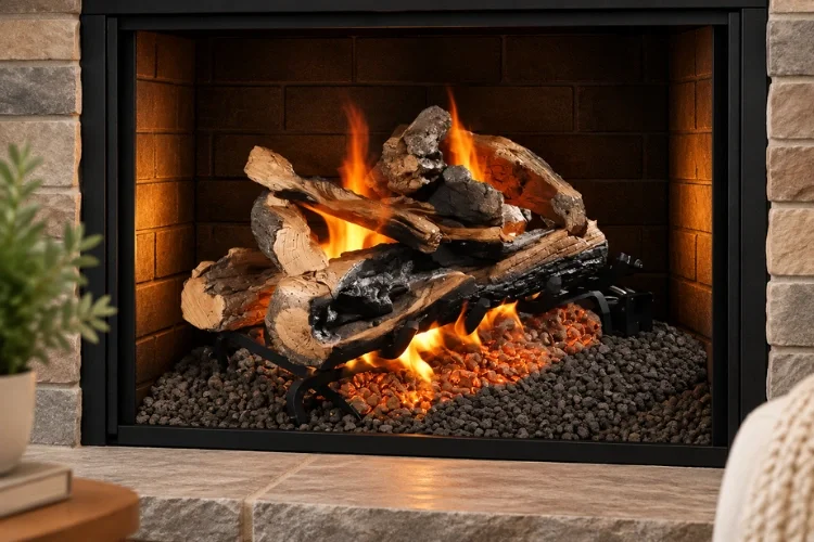 Real Fyre Rugged Split Oak See-Thru Gas Log 18"