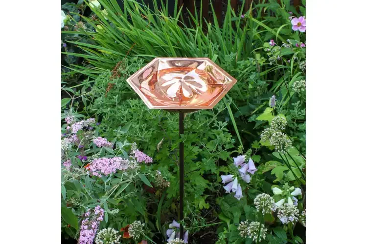 Roman Bronze Bee Birdbath & Garden Stake