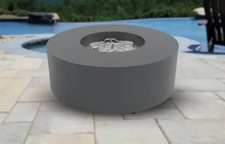 HPC Agni Silver Vein Round Fire Pit Enclosure