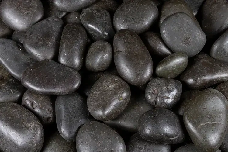 Sienna Fountain Kit with LED Light and Polished Pebbles – Outdoor Water Feature With Black Pebbles