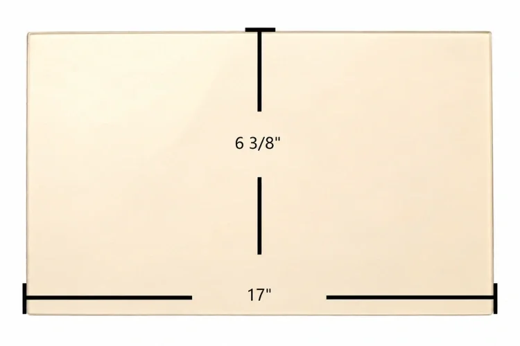 Regency Ceramic Glass Panel – 17" x 6 3/8"