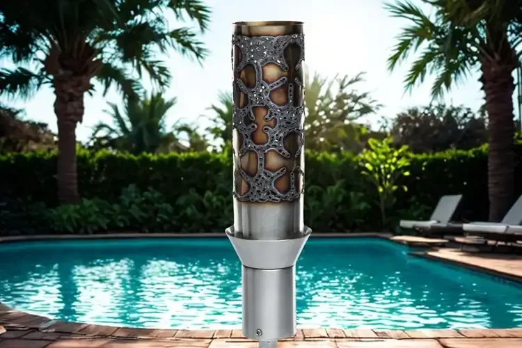 Fire by Design Plumeria Electronic Ignition Tiki Torch