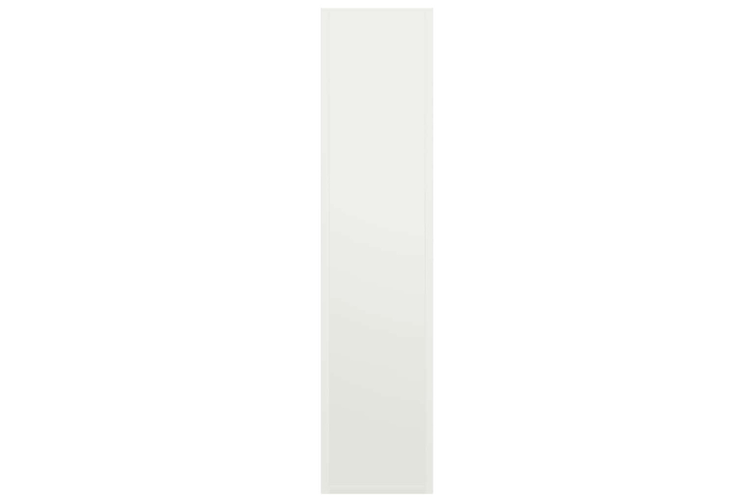 Space-Saving Firewood Rack 50 x 23 x 100 cm in White Made of Cold-Rolled Steel