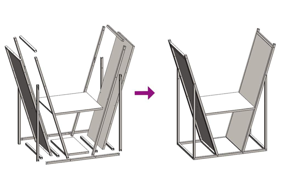 Firewood Rack 69.5 x 35 x 81 cm in Olive Green Made of Cold-Rolled Steel Easy Assembly