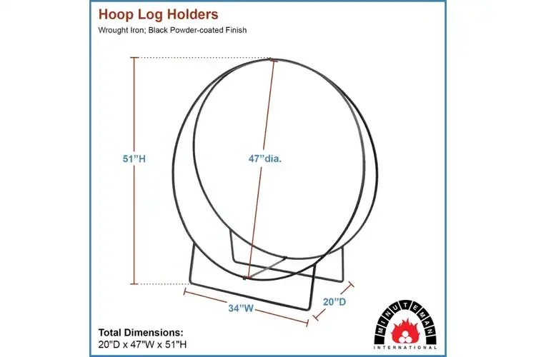 Log Holder Hoops in 48 Inches Specifications