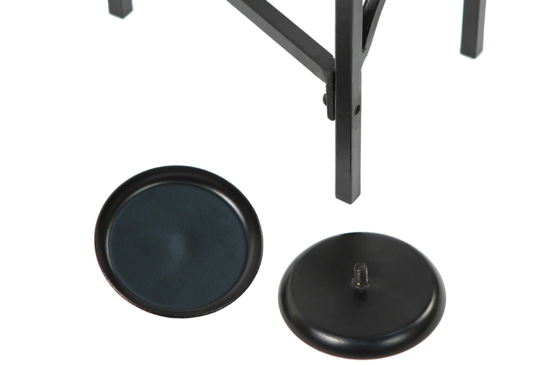 Nordic Hearth Candelabra – Black Wrought Iron Candle Holder with Black Powder Coated Finish
