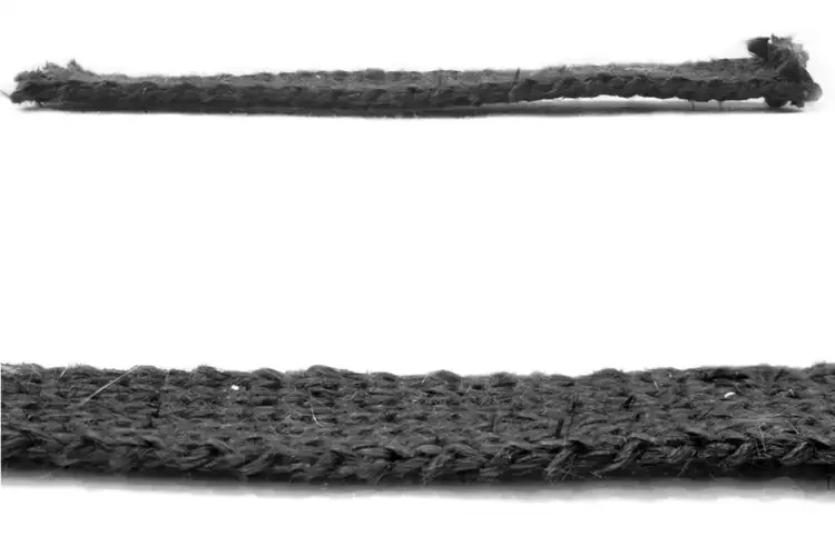 5/8" Flat Wood Stove Tape Gasket In Black | 5 ft and 7 ft Width Comparison