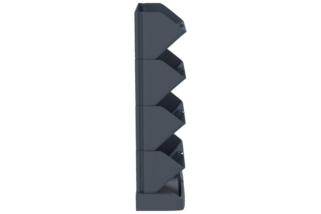 Sleek Vertical Patio Plant Set 4pcs Anthracite
