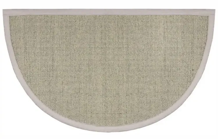 Sunset Green Natural Sisal Fireplace Hearth Rug – 27" x 48" by Goods of the Woods