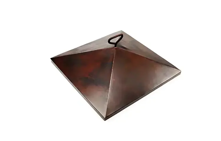 HPC 26" Sierra Square Copper Bowl Fire Pit Cover