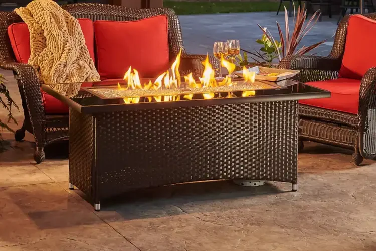 Montego 59" Linear Gas Fire Pit Table