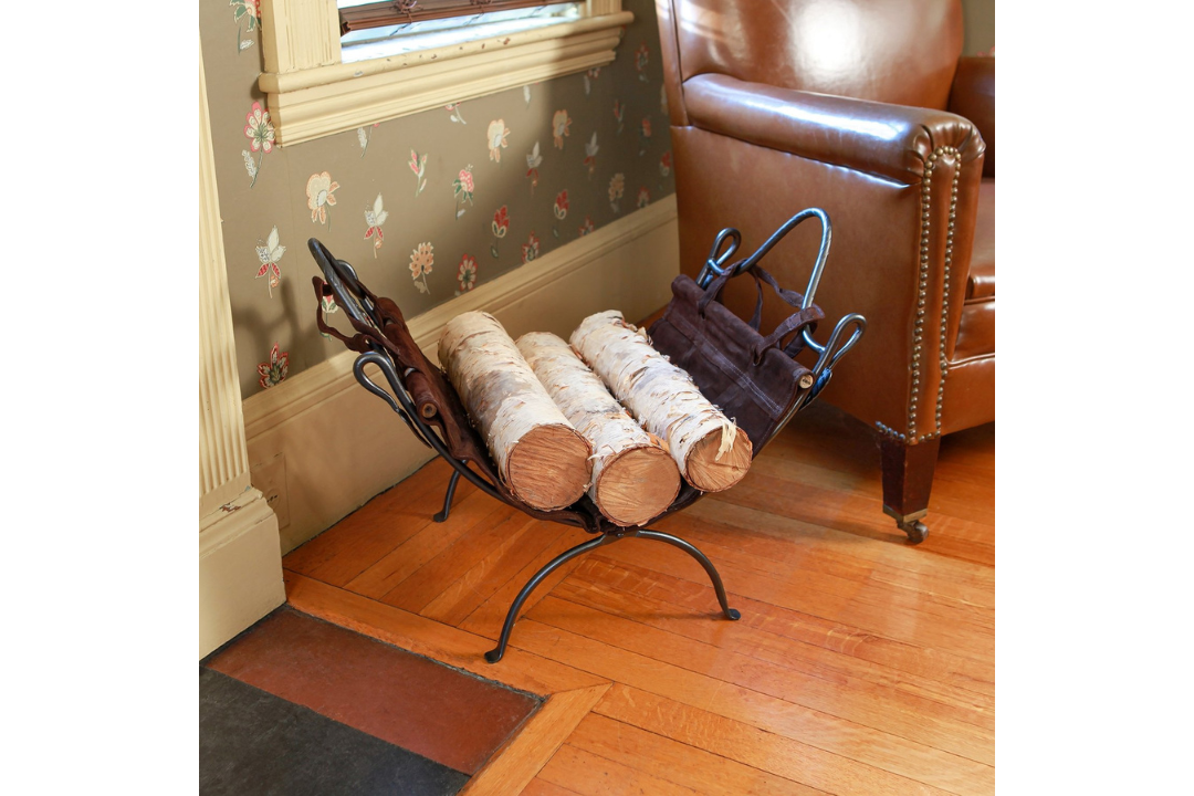 Log Carrier and Stand, Leaf End
