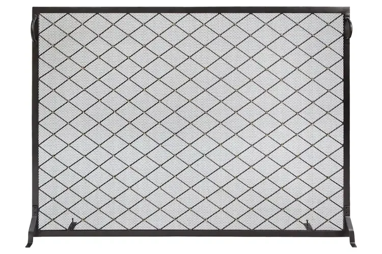 Harlequin Flat Fireplace Screen in 50” x 36”
