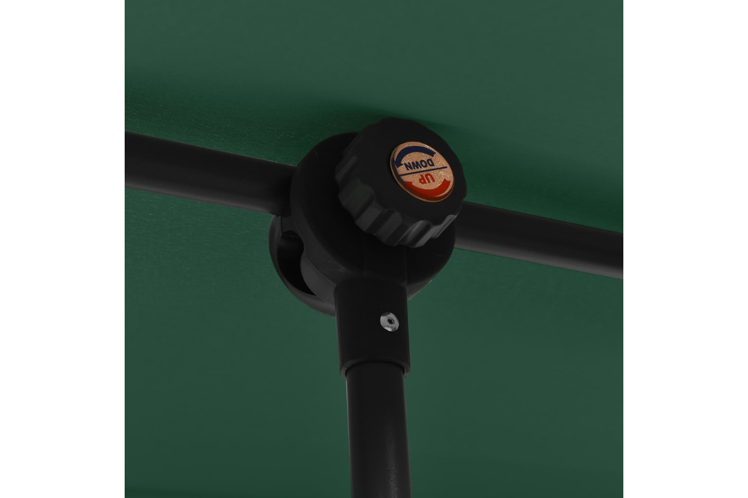 Adjustable Garden Parasol 180x110 cm with Aluminum Pole in Green