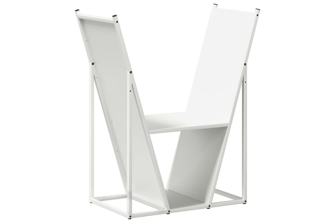 Firewood Rack 69.5 x 35 x 81 cm in White
