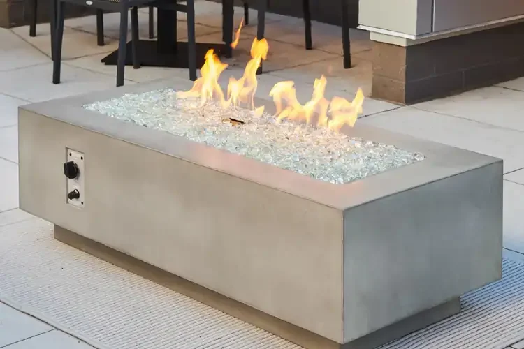 Cove Linear Natural Grey 54" Gas Fire Pit Table