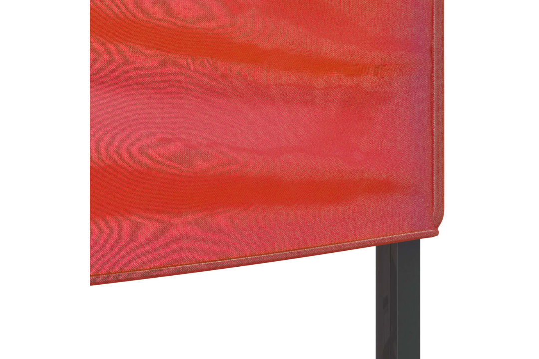 Sleek Folding Party Tent 3 x 6 m in Red with 210D Oxford Fabric with Silver Coating