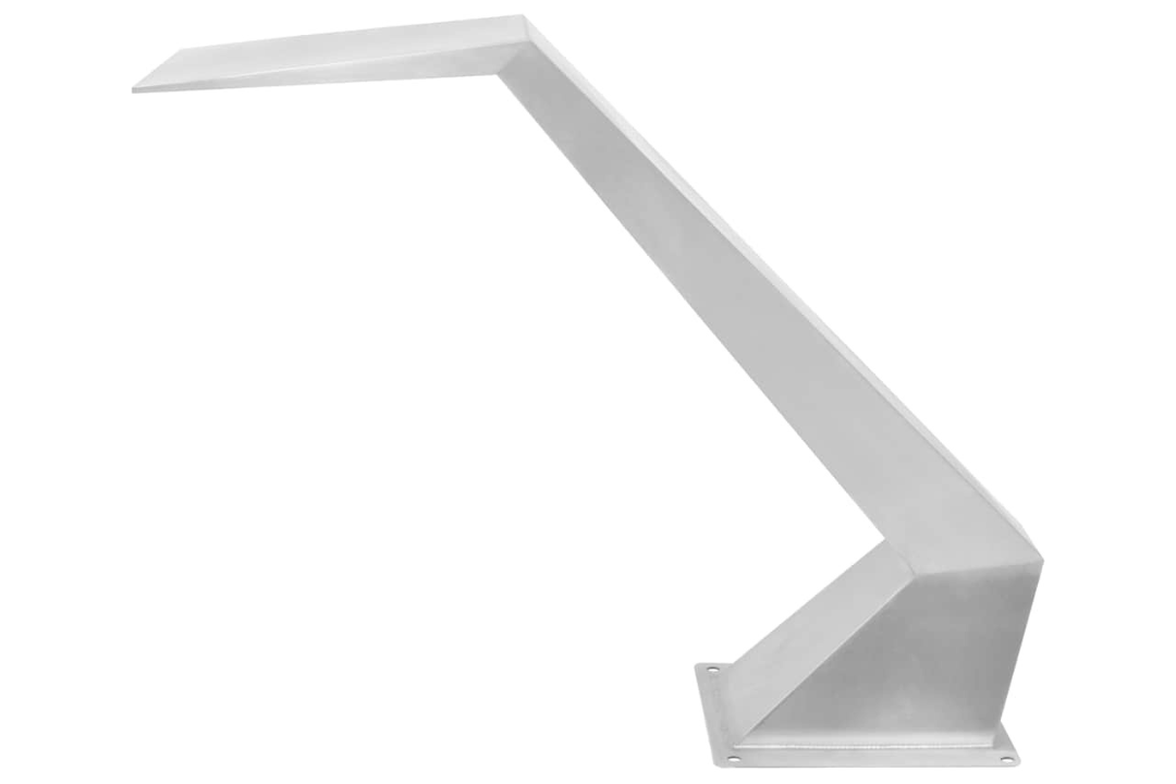 Pool Fountain in Silver Stainless Steel SS 304 in 25.2 x 11.8 x 20.5 in with Adjustable Flow