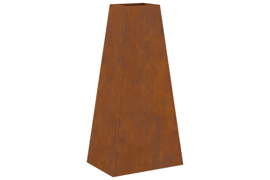 Fire Pit 50x35x100 cm Weathering Steel with Powder Coated Finish