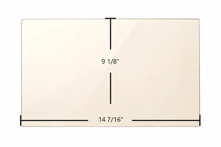 Vogelzang Colonial TR004 Ceramic Glass Panel - 14 7/16" x 9 1/8"