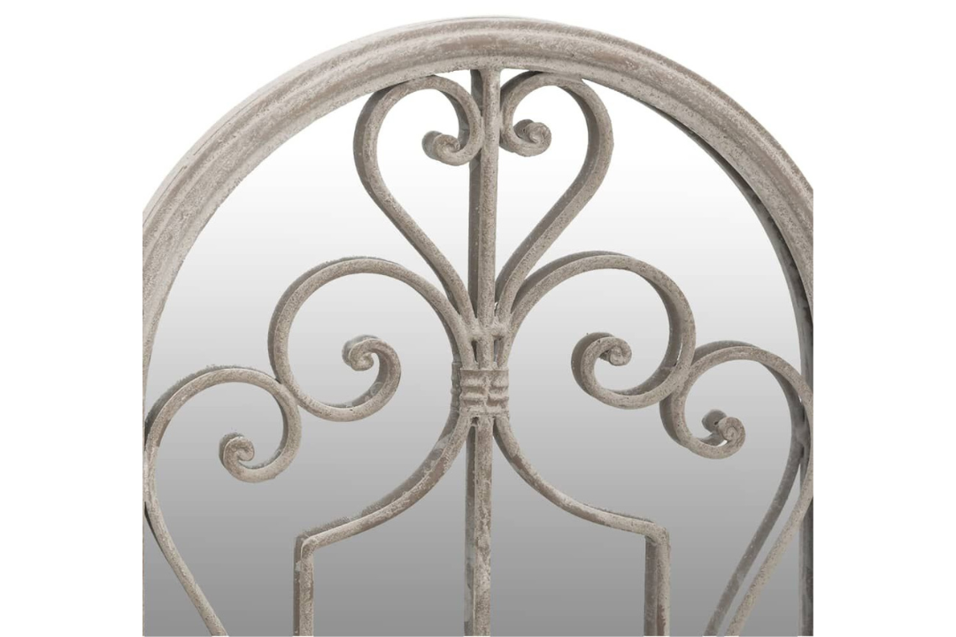 Sleek Rustic Outdoor Only Garden Mirror 100 x 45 cm in Sand