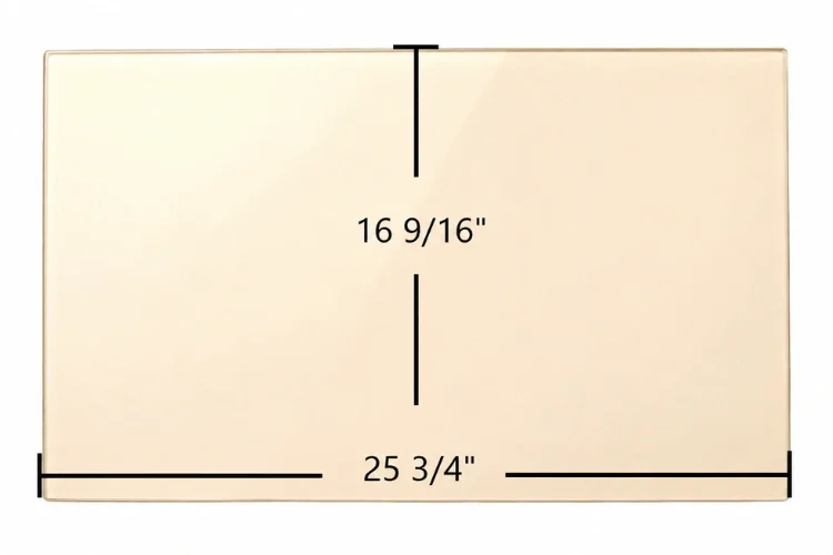 Regency L390E Ceramic Glass Panel – 25 3/4" x 16 9/16"