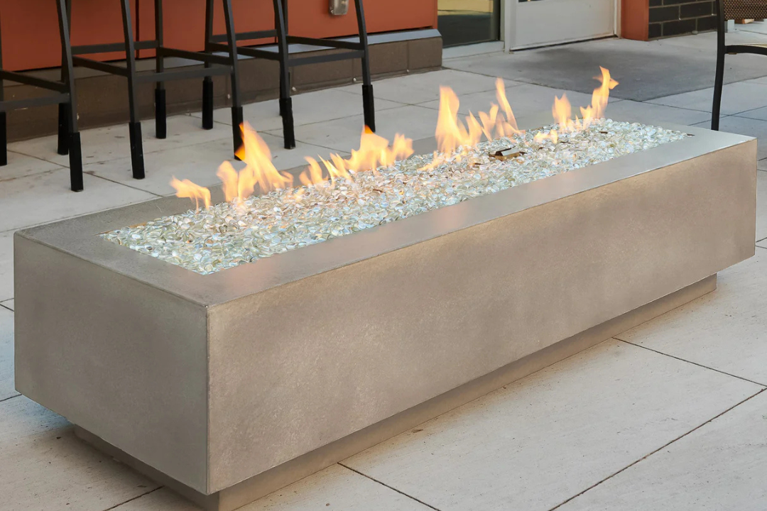 Cove Linear Natural Grey 72" Gas Fire Pit Table