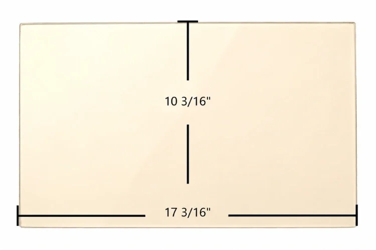 Blaze King Pegasus Gas 9603 Ceramic Glass Panel – 17 3/16" x 10 3/16"