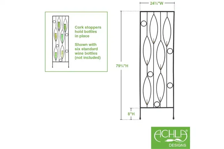 Vinifera Bottle Trellis Specifications