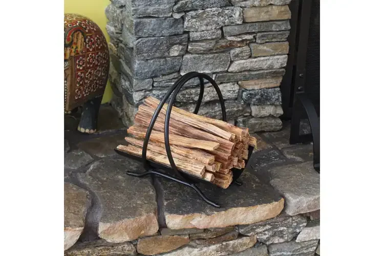 Colonial Fatwood Caddy Made of Wrought Iron