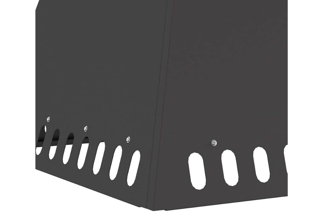 High-Quality Fire Pit 60 x 60 x 50 cm in Black Cold-Rolled Steel