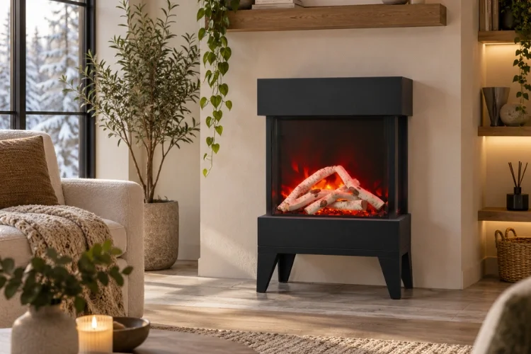 Cozy Hygge Fireplace Retreat