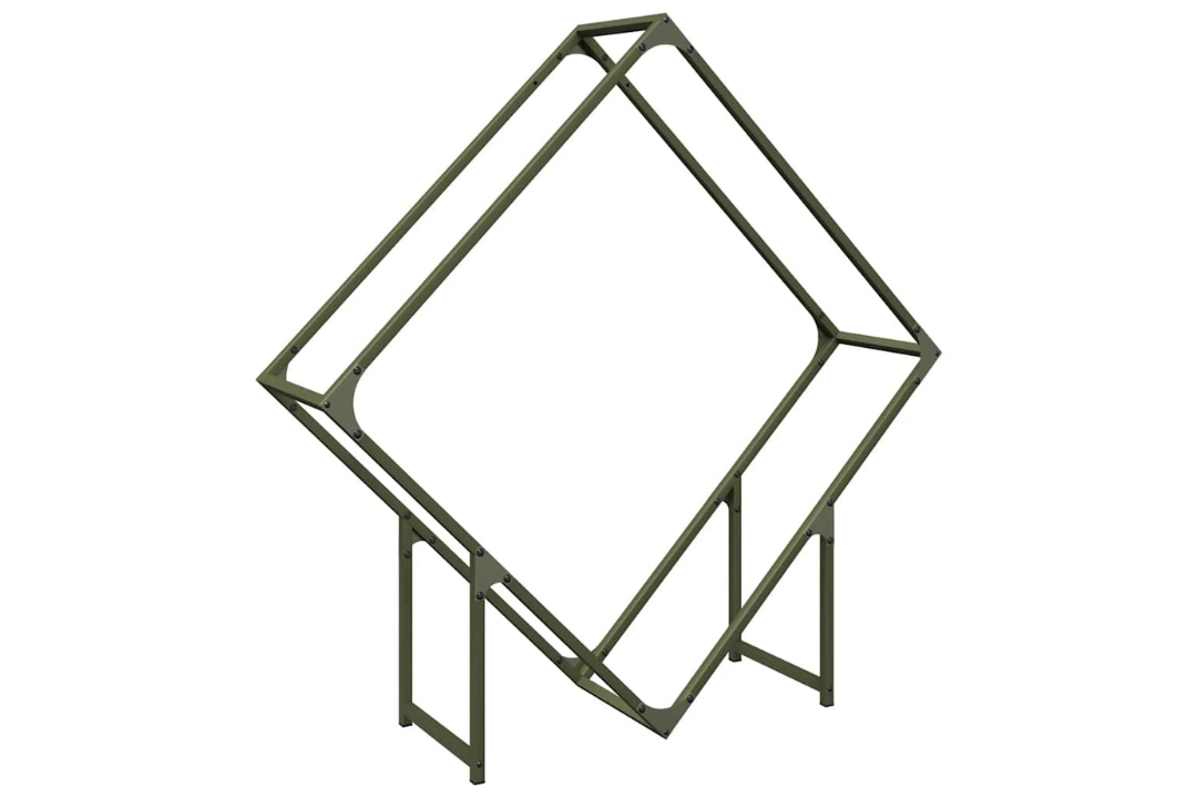 Firewood Rack 100 x 25 x 100 cm in Olive Green