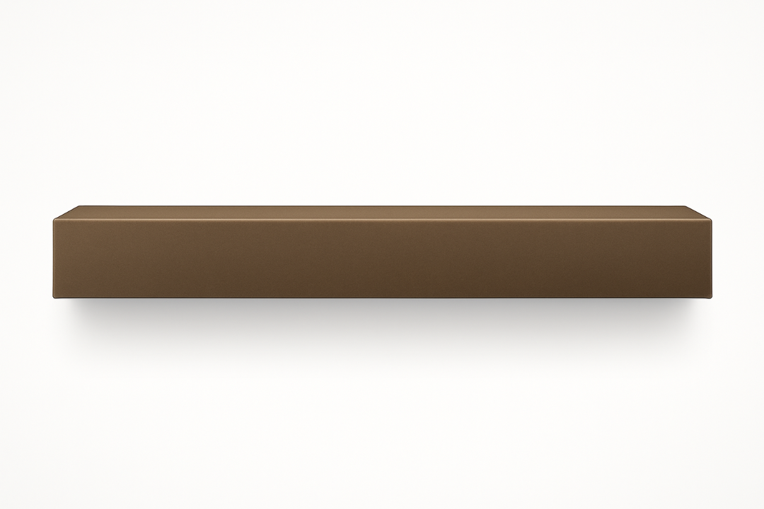 Design Specialties Classic Bronze Powder Coated Steel Mantel Shelf