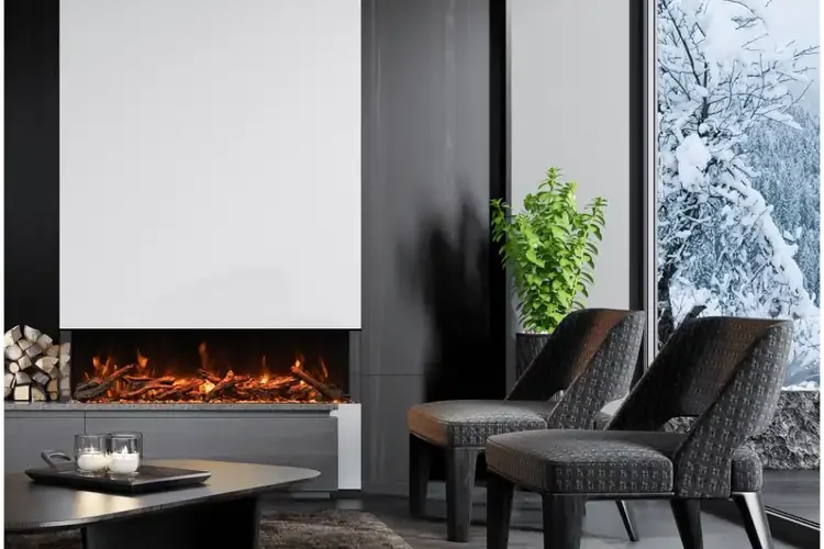 True View XL Deep Smart Electric Fireplace by Amantii
