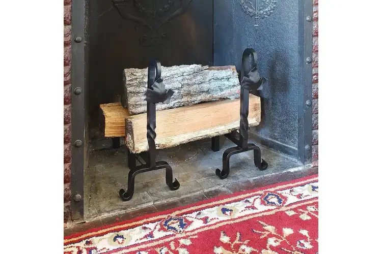 Maple Leaf Andirons