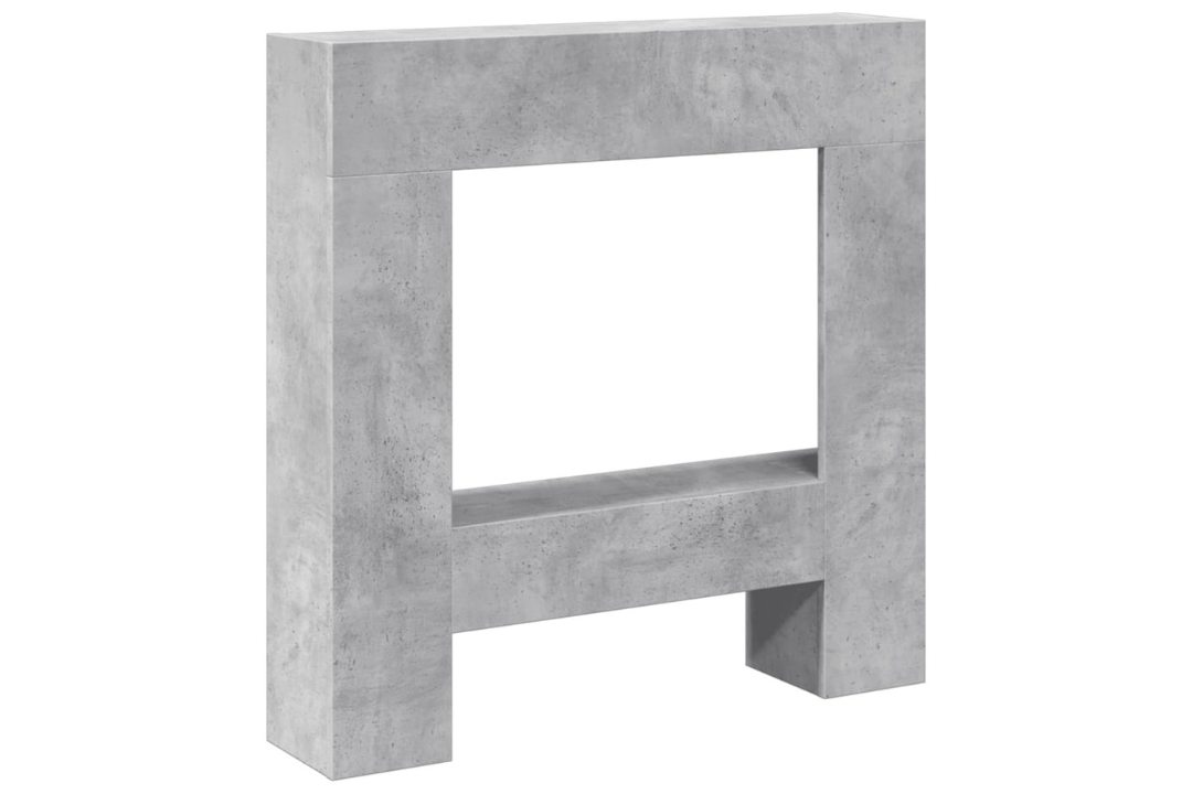 Fireplace Surround 81 x 18 x 82 cm in Concrete Gray