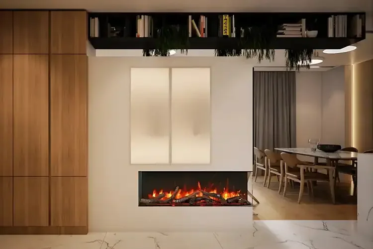 Amantii True View Slim Smart 3-Sided Electric Fireplace