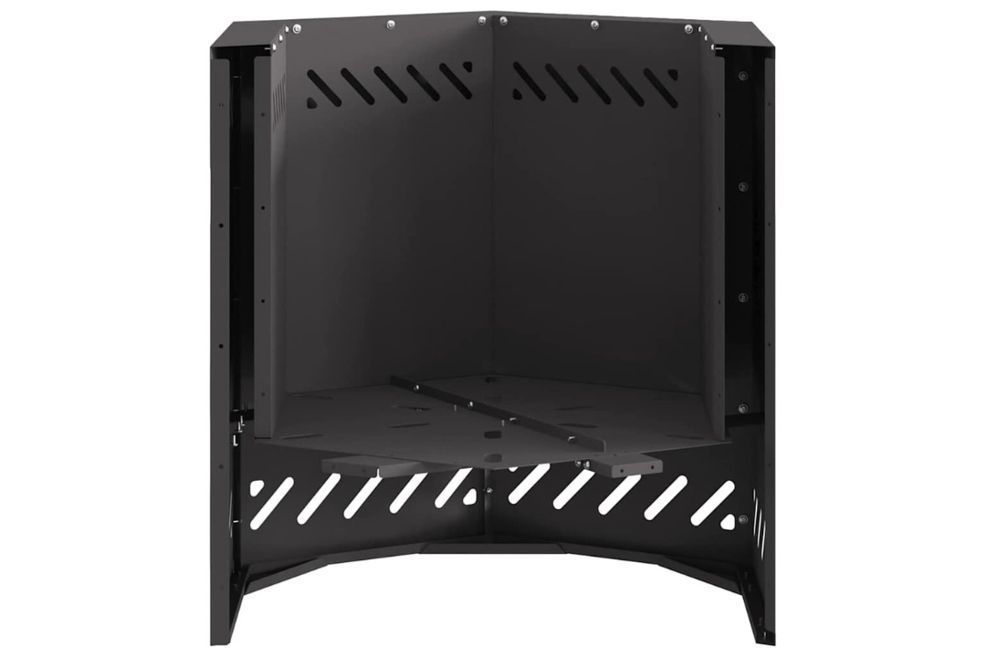 Classic Smokeless Fire Pit Hexagonal 48 x 48 x 51 cm in Black Cold-Rolled Steel