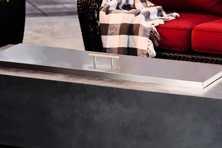 Cove Linear Midnight Mist 54" Gas Fire Pit Table Cover