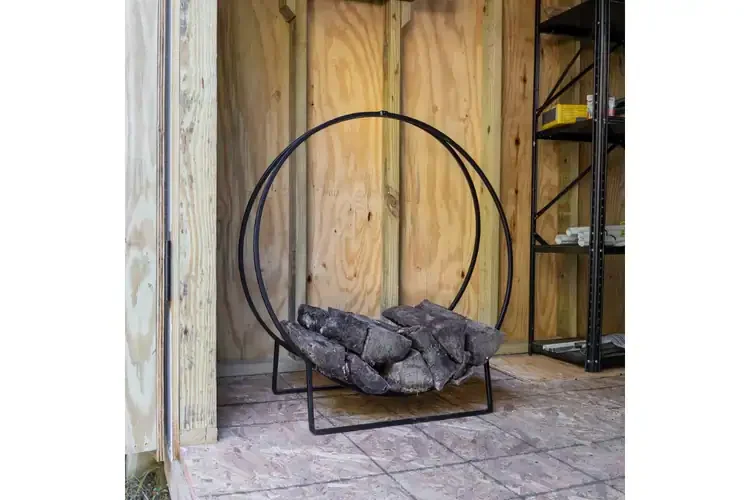 Log Holder Hoops in 36 Inches for Indoors or Outdoors