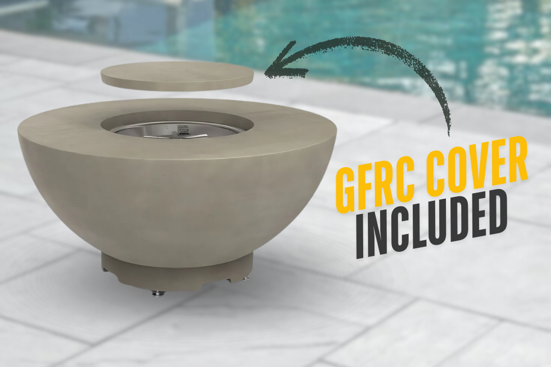 American Fyre Designs 48" Chat Gas Fire Bowl GFRC Cover